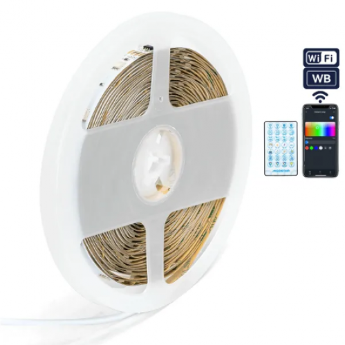 Obrázok pre SMART Komplet LED pás prachuvzdorný IP20 24W, 5m , RGBIC s diaľkovým ovládaním