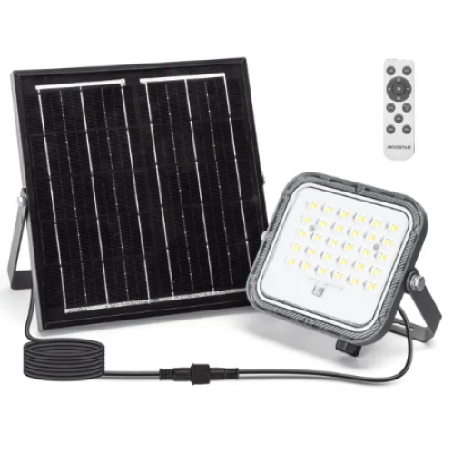 Obrázok pre Solárny LED Reflektor 50W/500lm IP66 CCT s diaľkovým ovládaním