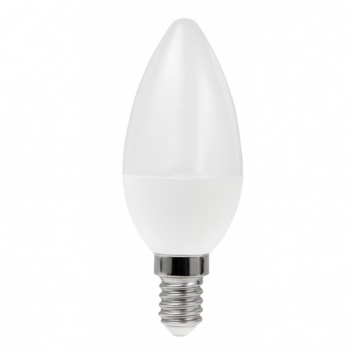 Obrázok pre LED žiarovka E14 5W/400lm ICD , svieca , Teplá biela