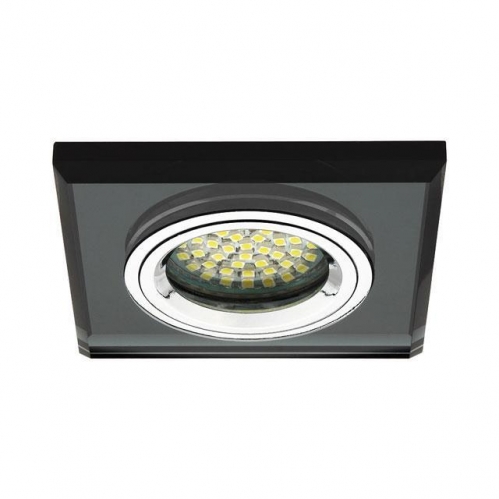 Obrázok pre KANLUX Sklenené bodové podhľadové svietidlo pevné MORTA CT - DSL50-B (čierna) - brúsené hrany