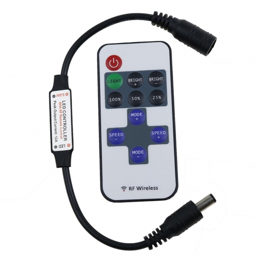 Obrázok pre RF stmievač pre LED pásy + diaľkové ovládanie 11 tlačidiel 72W , 6A