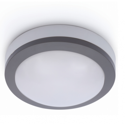 Obrázok pre Vodeodolný Led Panel Ceiling kruhový sivý VERA 12W/1160lm 170mm , IK06 , IP65 , neutrálna biela