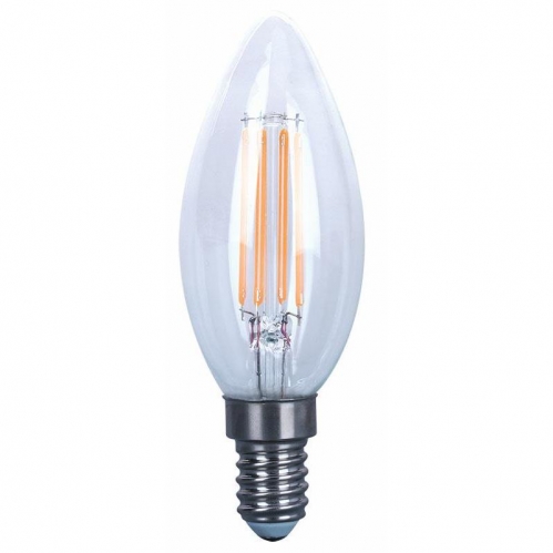 Obrázok pre LED žiarovka FILUX E14 4W/410lm , svieca LED vlákno , teplá = 40W