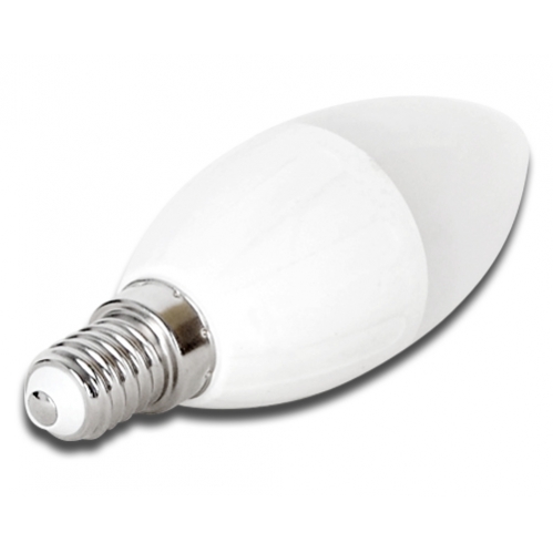 Obrázok pre LED žiarovka E14 7W/490lm , svieca C37 , Teplá biela