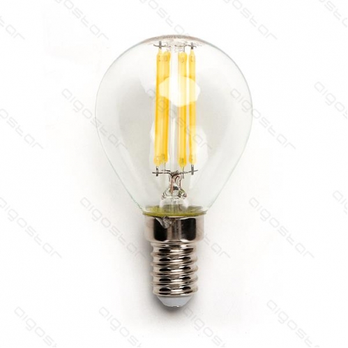 Obrázok pre LED žiarovka E14 4W/470lm , glóbus G45 LED vlákno , Teplá biela