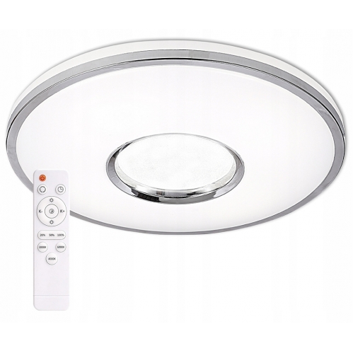 Obrázok pre LED LEON Ceiling kruhový 24W/230V/Chróm + diaľkové ovládanie