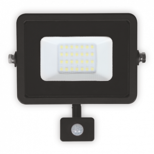 Obrázok pre LED reflektor 20W/1800lm , SLIM , s nastaviteľným senzorom , Studená biela