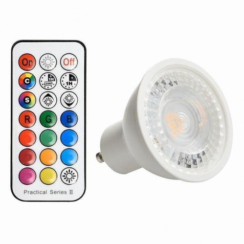 Obrázok pre LED žiarovka GU10 4W/297lm , RGBWW s diaľkovým ovládaním