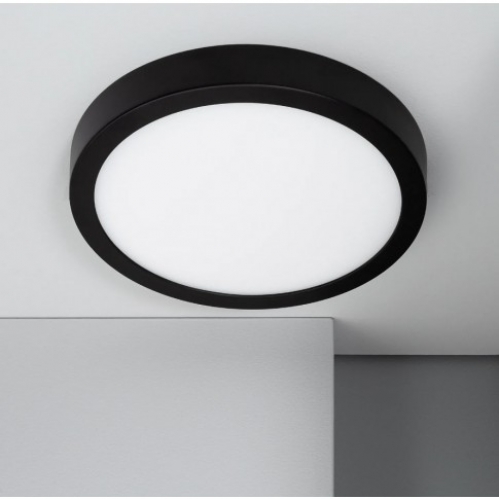Obrázok pre Led Panel kruhový čierny prisadený 18W/1440lm 174mm Neutrálna biela