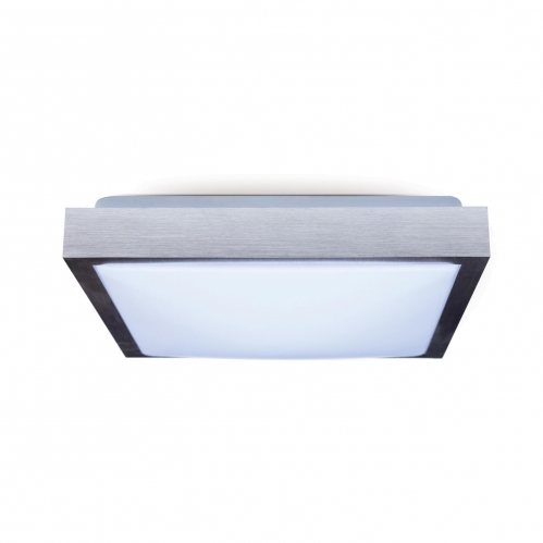 Obrázok pre Lampa Luster SUPRA štvorcový 300x300mm , 2xE27 , brúsené striebro