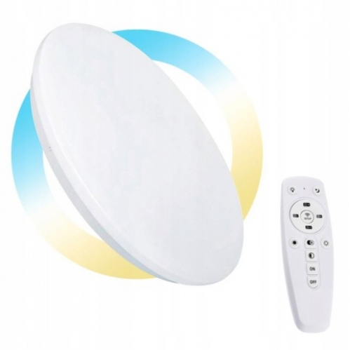 Obrázok pre Stmievateľný LED Ceiling kruhový biely 72W/6120lm , 380mm , CCT , s diaľkovým ovládaním
