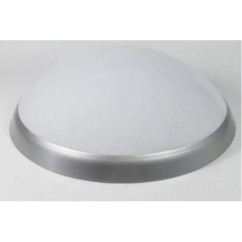 Obrázok pre Vodeodolný LED Ceiling kruhový strieborný PANTERA 1xE27 , 305mm , IP44 IK10