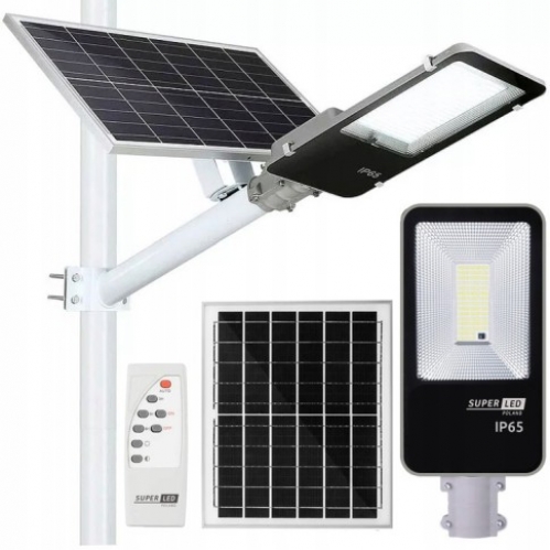 Obrázok pre LED Solárne Pouličné verejné osvetlenie SOLARI 100W/1000lm, IP65, Studená biela s diaľkovým ovládaním