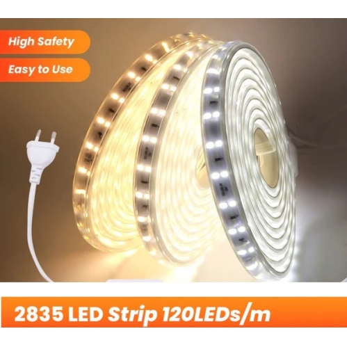 Obrázok pre LED pás 230V DoubleRow vodeodolný IP67 7,5W/m, 600lm/m, 120LED/m,  , Studená biela - 1m