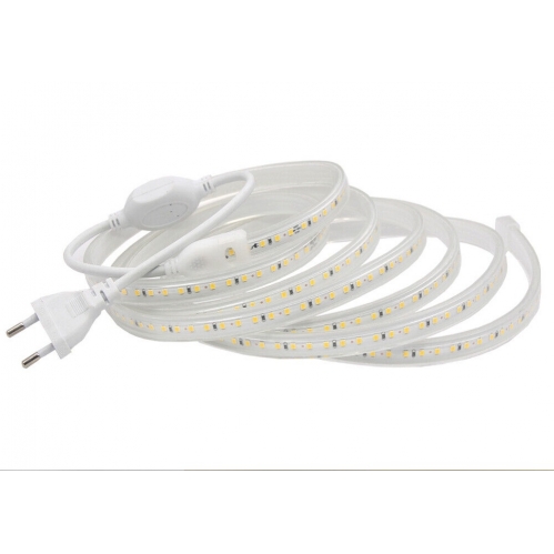 Obrázok pre LED pás 230V vodeodolný IP67 8,5W/m, 680lm/m, 60LED/m,  , Studená biela - 1m