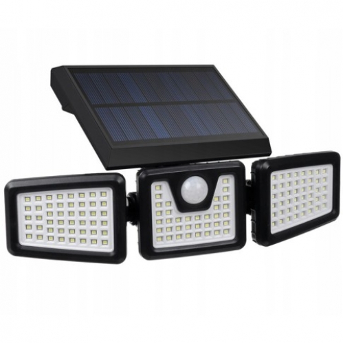 Obrázok pre Solárne LED osvetlenie SATURN II IP65, SMD 2835, so senzorom, Studená biela