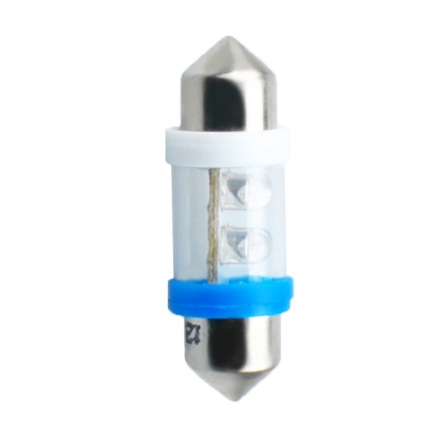 Obrázok pre LED Autožiarovka L022 - C5W 31mm 4LED 3mm , modrá