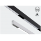 Obrázok pre LED lineárne svietidlo LINE S pre koľajnicový SYSTEM SHIFT čierne, 8W/940lm, CCT
