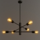 Obrázok pre Závesný luster 6xE27/230V/Čierna