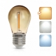Obrázok pre LED žiarovka E27 1W/40lm , ST45 LED vlákno AMBER, Teplá biela