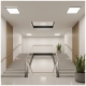 Obrázok pre Vodeodolný Led Ceiling štvorcový čierny NIVERA 24W/2400lm 300mm , IP54, CCT