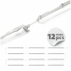 Obrázok pre Sada Prisadené svietidlo Double HERMETIC G2 IP65 a 2ks LED trubica T8 18W/2160lm 120cm jednostranná sklenená Studená biela