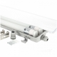 Obrázok pre Sada Prisadené svietidlo Double HERMETIC G2 IP65 a 2ks LED trubica T8 18W/2160lm 120cm jednostranná sklenená Studená biela