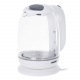 Obrázok pre Rýchlovarná sklenená kanvica - 1,7L , sklo,biela - 2200W
