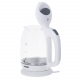 Obrázok pre Rýchlovarná sklenená kanvica - 1,7L , sklo,biela - 2200W