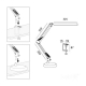 Obrázok pre LED stolná lampa stmievateľná TENUIX 14W/800lm, biela, CCT