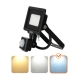 Obrázok pre LED reflektor 10W/800lm , so senzorom , Studená biela