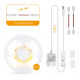 Obrázok pre KOMPLET LED pás prachuvzdorný IP20 4,8W/510lm, SMD2835-30 - 3m - Teplá biela + zásuvkový napájací zdroj 12V s vypínačom
