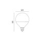 Obrázok pre LED žiarovka E27 24W/2600lm , glóbus G120 , Neutrálna biela