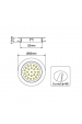 Obrázok pre Nábytkové kruhové zápustné svietidlo PROFI 1,8W/180lm , biela , studená