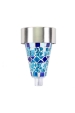 Obrázok pre Záhradná LED solárna lampa MOSAIC modrá