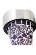 Obrázok pre Záhradná LED solárna lampa MOSAIC fialová