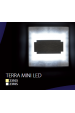 Obrázok pre Schodové svietidlo štvorcové KANLUX TERRA MINI 0,8W/15lm , brúsené striebro , 12V DC , studená biela
