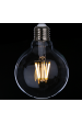 Obrázok pre LED žiarovka E27 8W/800lm , LED vlákno G95 , teplá = 80W