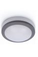 Obrázok pre Vodeodolný Led Ceiling kruhový sivý VERA 12W/840lm 170mm , IK06 , IP65 , s mikrovlnným senzorom , Neutrálna biela