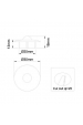 Obrázok pre Nábytkové Bodové zápustné svietidlo LedPoint 0,7W/30lm strieborné - Hviezdne nebo , Studená biela