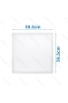 Obrázok pre Led Panel štvorcový biely 50W/4500lm 595x595x9mm Neutrálna biela E5
