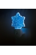 Obrázok pre Nočné svietidlo do zásuvky EU Vločka 0,5W/30lm RGB so senzorom stmievania