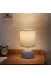Obrázok pre Stolná lampa keramická 02 Bielo-Modrá , E14 