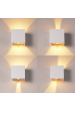 Obrázok pre Nástenné vonkajšie svietidlo biele WallLamp 7W , 2xCOB , IP65 , Teplá biela s PIR senzorom a nastaviteľným uhlom svietenia