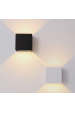 Obrázok pre Nástenné vonkajšie svietidlo biele WallLamp 7W , 2xCOB , IP65 , Teplá biela s PIR senzorom a nastaviteľným uhlom svietenia