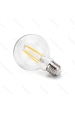 Obrázok pre LED žiarovka E27 6W/750lm , G80 LED vlákno , Teplá biela