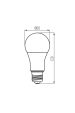 Obrázok pre Kanlux Stmievateľná LED žiarovka IQ-LEDDIM E27 13,6W/1521lm , A60 , Neutrálna - ZÁRUKA 3 ROKY!