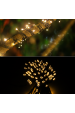 Obrázok pre LED Vianočné osvetlenie - reťaz, 100 diód, 10m, IP65, Solárne - Teplá biela