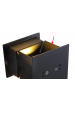 Obrázok pre Nástenné vonkajšie svietidlo čierne WallLamp 7W , 2xCOB , IP65 , Studená biela s PIR senzorom a nastaviteľným uhlom svietenia