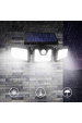 Obrázok pre Solárne LED osvetlenie SATURN IP44 , COB , so senzorom a diaľkovým ovládaním , Studená biela